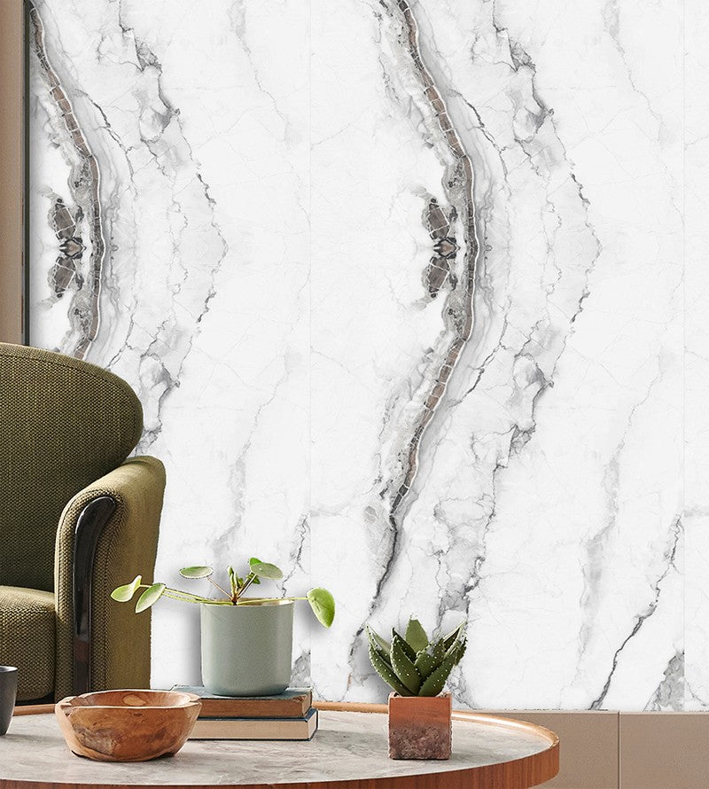 Revestimiento mural decorativo flexible con efecto mármol autoadhesivo 60 x 120 cm.